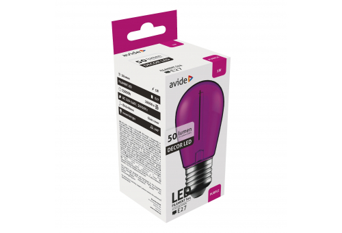 Decor LED Filament bulb  1W E27 Purple