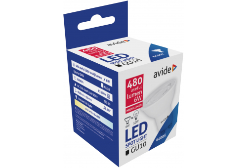 LED Spot Alu+plastic 6W GU10 40° CW