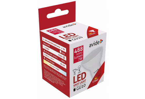 LED Spot Alu+plastic 7W GU10 110° EW