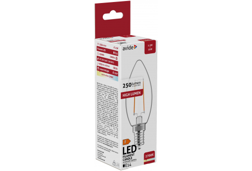 LED Filament Candle 2.5W E14 WW