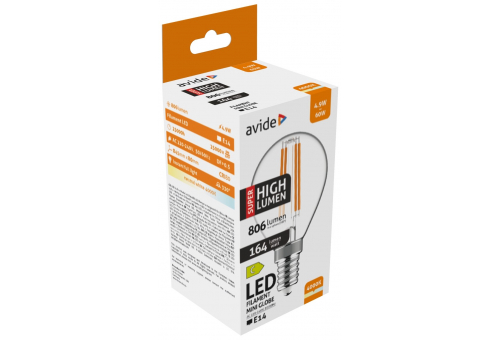 LED Filament Mini Globe 4.9W E14 NW Super High Lumen