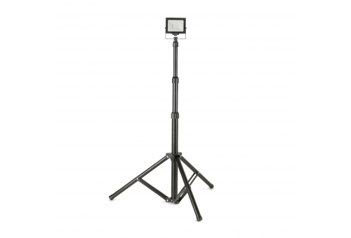 Avide LED Reflektor Slim PIR mozgásérzékelővel, SMD 30W CW 6400K 1 fej Tripoddal