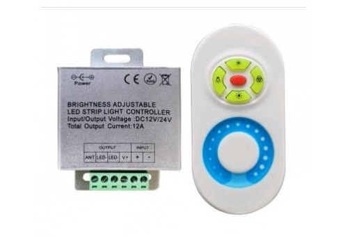 LED Strip 12V 144W Dimmer 5 Keys RF Remote and Controller