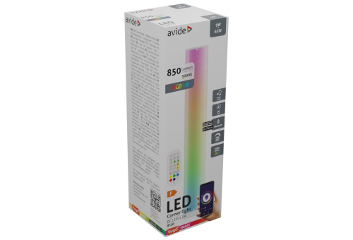 LED Corner Light digital RGB + 3000K BT with music sensor