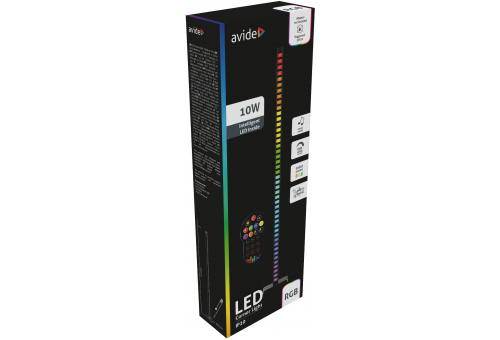 Avide LED saroklámpa digitális RGB zene szenzorral + IR táv