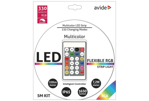 LED Strip Blister 12V 7.2W SMD5050 RGB + Intelligent Ctrl