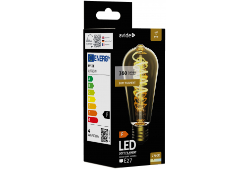 LED Soft Filament ST58 4W E27 360° EW