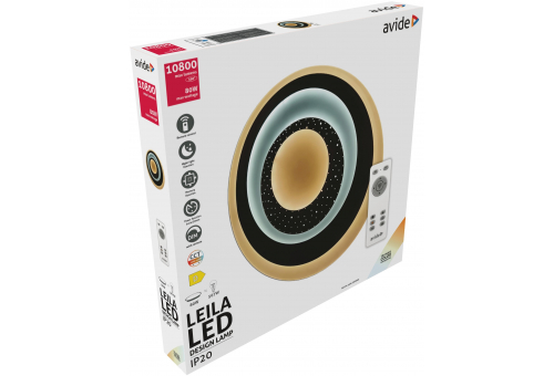 Avide Design Mennyezeti Lámpa Leila 80W(40+40) RF Távirányítóval
