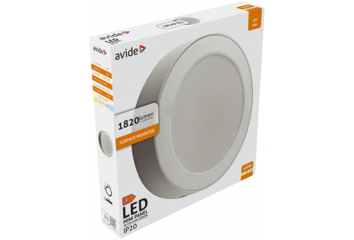 LED Ceiling Lamp Surface Mounted Round Plastic 18W NW 4000K