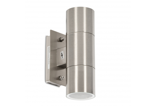 Outdoor Wall Lamp Terra 2xGU10 IP44 Satin Nickel