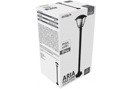 Outdoor Pole Lamp Aria 100cm 1xE27 Black IP44
