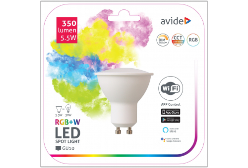 Smart LED GU10 5.5W RGB+W WIFI APP Control