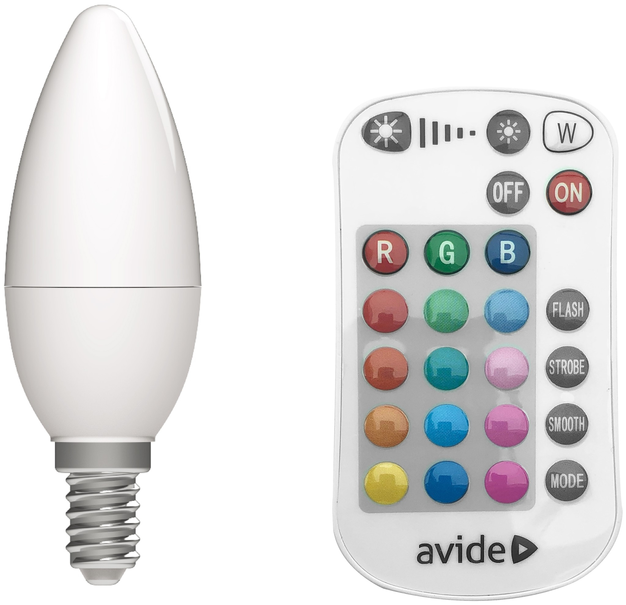 4-pack Smart Bulb E14, Alexa LED Candle Light Bulb RGBTW 5W 470LM